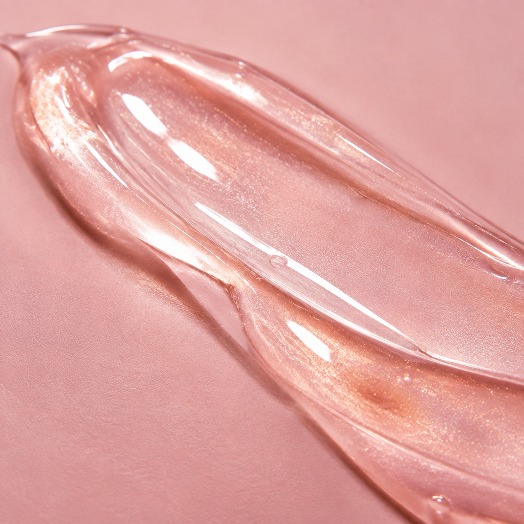Textura cristalina do gloss da caneta 2 em 1